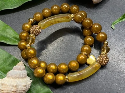 2St. Armband Miracle Beads Gr. M Acryl Strass Magic Beads #999-1 - Bild 1 von 3