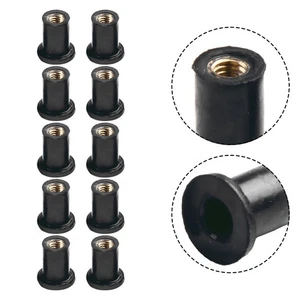 10pcs Fairing Screws W/ Rubber Nut Neoprene For Fairing Casement Motorcycles - Picture 1 of 17