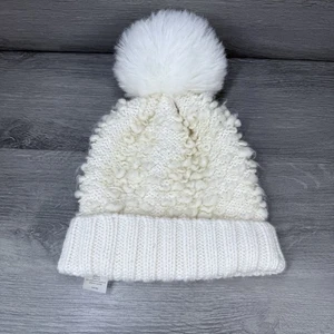 Free People Movement Big Sky Pom Beanie Onesize Women's Unisex Faux Fur - Picture 1 of 18