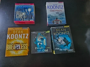 5 Dean Koontz Audio CD Books: Breathless, Odd Hours, The City, Deeply Odd more - Imagen 1 de 3