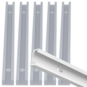 6 Stück Aluminium T Gleis Schiene 12 Zoll Universal T Kanal mit vorgebohrter Halterung - Bild 1 von 7