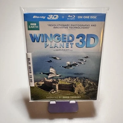 Winged Planet 3D Blu-ray 3D + Blu-ray BBC Earth Documentary David Tennant Nature - Image 1 of 2
