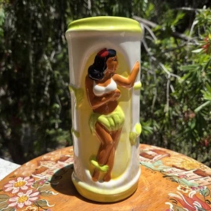 Waikiki Tiki's Grill & Bar - Tre' Lani Cerámica Vidrio/Taza Hula Dancer 3D Hawaii - Imagen 1 de 24