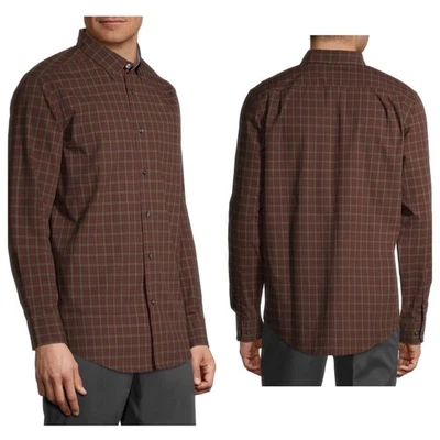 NWT George Men’s Long Sleeve Stretch Poplin Shirt –  Comfort & Laidback Style 2X - Image 1 of 4