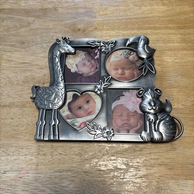 Marco de fotos de bebé Fetco animales de la selva tiene capacidad para 4 fotos Foto 1 de 4