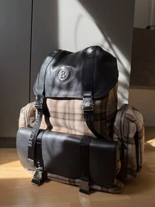 BOGNER Monte Scozzese Ash Rucksack - kariert mit Lederdetails - UVP 695€ - Bild 1 von 16