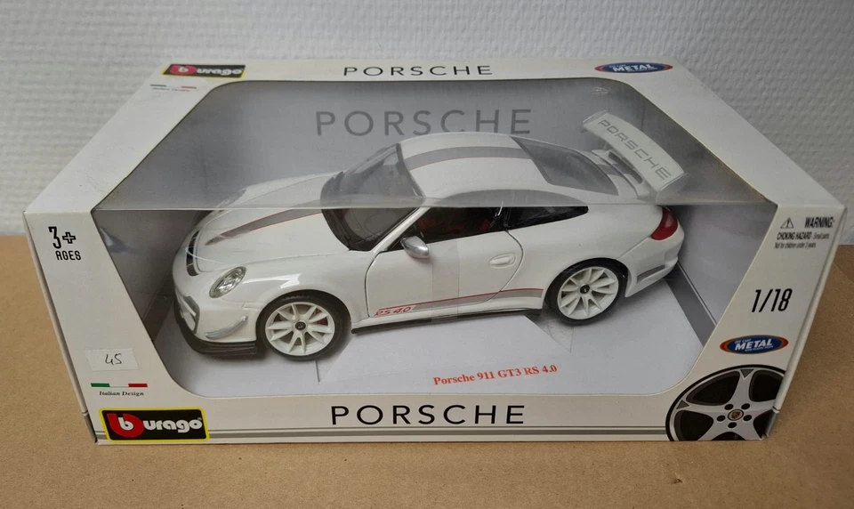 Porsche 911 GT3 RS 4.0 1/18 Burago nuova scatola originale - Immagine 1 di 1