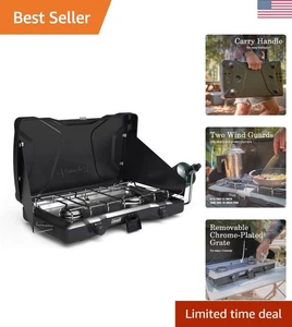 Triton tragbare Kochlösung mit verstellbaren Brennern - perfekt für Camping - Bild 1 von 9