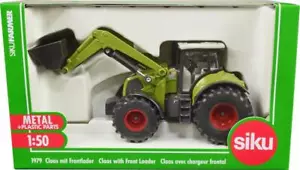 Claas Axion 850 Tractor with Front Loader Green with Gray Top 1/50 Diecast Model - Picture 1 of 12