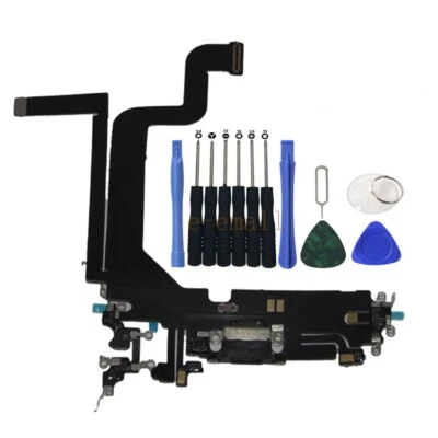 OEM For IPhone14 Pro max Charger Charging Port Dock MIC Headphone Flex Black - Image 1 of 4