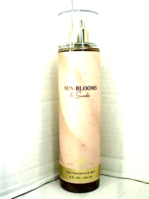 Bath & Body Works Sun Blooms & Suede Fragrance Mist Perfume Body Spray NEW - Image 1 of 2
