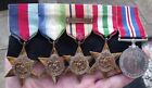 WW2 FIVE MEDAL GROUP, ATLANTIC STAR, AFRICA STAR, NORTH AFRICA 1942-43 CLASP.