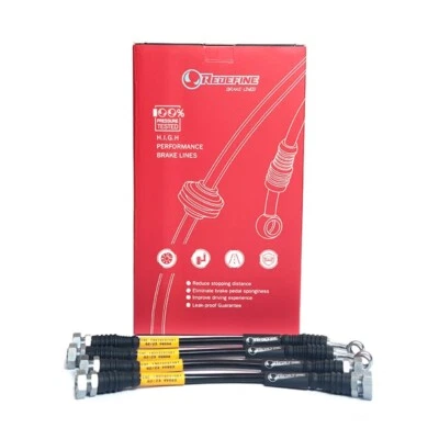 REDEFINE rear stainless steel braid brake lines for SUBARU Outback BP Legacy BP - Image 1 of 4