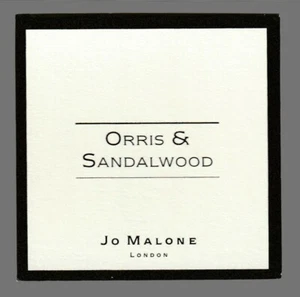 Carte publicitaire - Orris & Sandalwood de Jo Malone recto verso - Picture 1 of 2