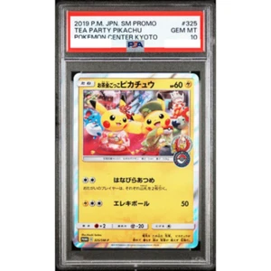 PSA 10 Tea party Pikachu 325/SM-P Promo Kyoto 2019 Pokemon Card Japan #521 - Picture 1 of 5