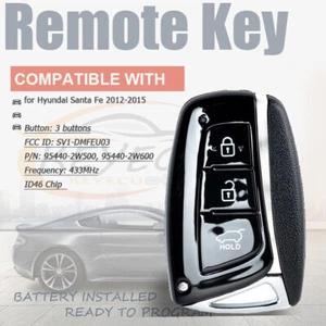 Mando a distancia prox 95440 2W500/2W600 para Hyundai Santa Fe 2012 2013 2014 2015  - Imagen 1 de 9