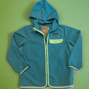 $79 Patagonia Kids Baggies Jacket Suptidal Blue Size XL (14) - Picture 1 of 12