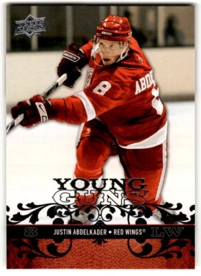 2008-09 Upper Deck Young Guns Justin Abdelkader Rookie #211 Detroit Red Wings - Image 1 of 2