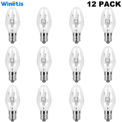 12 Pack 15 Watt 120 Volt C7 E12 Replacement Bulbs for Sticky Dome Flea Trap - Image 1 of 4