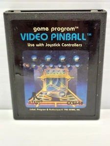 Video Pinball Atari 2600 1981 programme de jeu cartouche seule nettoyée testée CX2648 - Photo 1/4