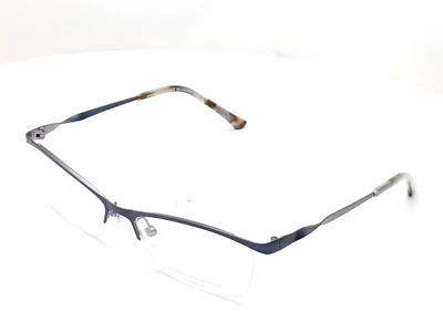 Prodesign Denmark 3127 c.9031 Oval Blue Half Rim Unisex Eyeglasses 54mm - Image 1 of 4