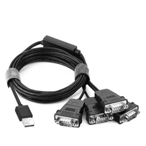 USB to Serial RS232 Cable Adapter 4 Ports DB9 Converter Cable - Picture 1 of 1