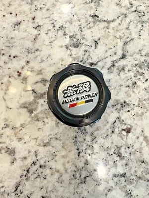 BLACK MUGEN ENGINE OIL CAP HONDA ACURA CIVIC INTEGRA RSX ACCORD CRX S2000 JDM - Image 1 of 2