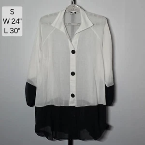 Dotti Vintage Button Up White Shirt Small - Picture 1 of 8