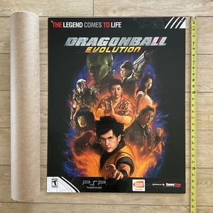 Letrero de exhibición de tienda de videojuegos Dragonball Evolution PSP 22x28 promoción minorista 2009 - Imagen 1 de 3