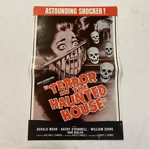 Terror In The Haunted House Original Movie Pressbook 1958 Gerald Mohr - Picture 1 of 4