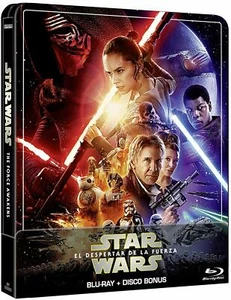 PELICULA BLURAY STAR WARS EPISODIO 7 EL DESPERTAR DE LA FUERZA METALICA NUEVA E. - Imagen 1 de 3