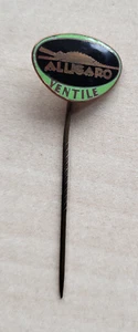 Vintage enamel Alligaro Ventile pin badge Bicycle Logo Fahrrad Anstecknadel - Picture 1 of 2