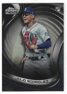 2022 Topps Chrome Black Refractor Julio Rodriguez #10 RC Rookie - Picture 1 of 2
