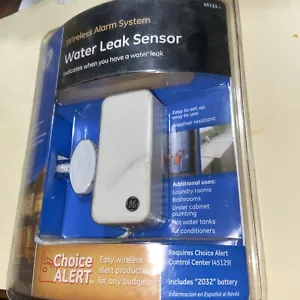 GE Choice Alert Wireless Alarm System Water Leak Sensor 45133 - Picture 1 of 5