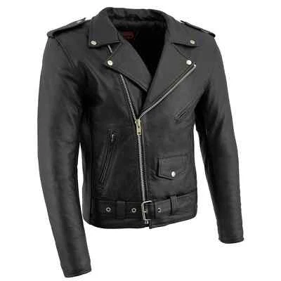 Milwaukee Leather 1781 Mens The Legend Classic Premium Leather Motorcycle Jacket - Image 1 of 4