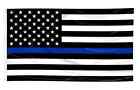 Thin Blue Line USA Flag From TEXAS 3x5 ft Support Police Back The Blue