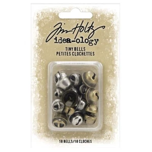 Tim Holtz Idea-ology TINY BELLS Christmas Embellishments 18pcs TH94201 - Bild 1 von 2