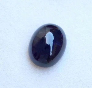 Atractivo cabujón ovalado Madagascar zafiro azul natural 16,60 quilates 12*15,5 mm - Imagen 1 de 2