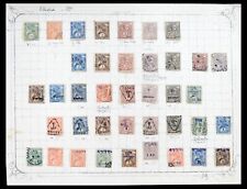 Partia 37467 W idealnym stanie kolekcja znaczków na zawiasach / używanych Etiopia 1895-1935 z odmianami.