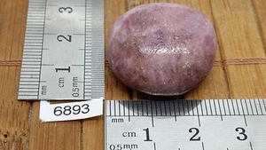RUBELLIT Rollstein Mineralien Lithotherapie Deko Pflege Reiki Sammlung - Bild 1 von 2