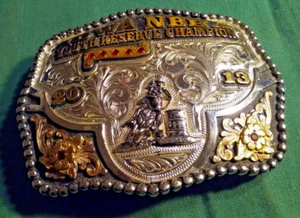 2013 Iowa Youth Reserve Champion NBHA National Barrel Horse Association Buckle - Picture 1 of 9