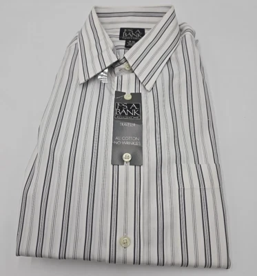 JoS. A. BANK Traveler Collection 量身定制正装衬衫 16 36 码全新带标签 — 第 1/4 张图片
