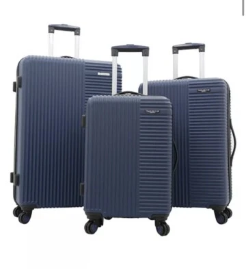 Travelers Club Basette 3Pc Hardside Luggage Set Blue New With Tags - Image 1 of 3