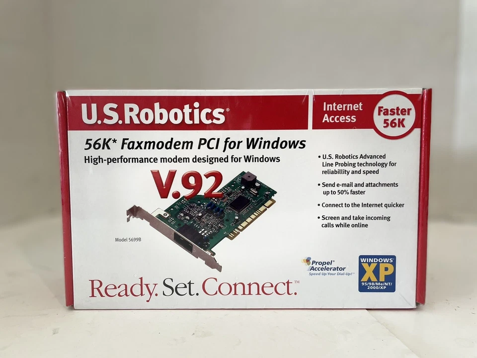 US Robotics 56k FaxModem PCI V.92 USR5699B. New/Sealed. - Image 1 of 4
