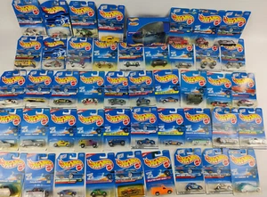 Konvolut 45 neue Mattel Hot Wheels im Blister Mitte 90er - Bild 1 von 13