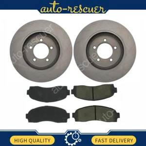 Front Brake Rotors + Brakes Ceramic Pads Fits 2002-2005 Explorer Mountaineer - Foto 1 di 5