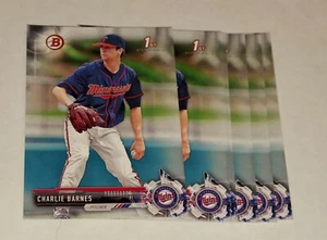 LOT (12) CHARLIE BARNES MINNESOTA TWINS 2017 1. BOWMAN DRAFT RC #BD-76  - Bild 1 von 2