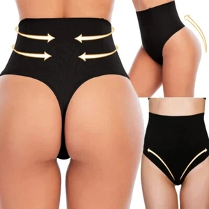 Damen Miederslips Stark Formend Bauch Weg Unterwäsche Tanga Thong Mieder Kurz DE - Bild 1 von 14