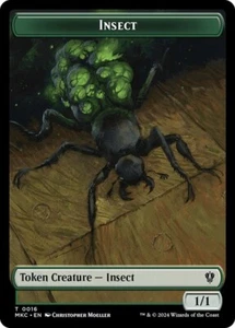 MTG Commander MKC NM Magic {Insect Token} (#016) // {Manifest Token} - Picture 1 of 1