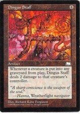 Dingus Staff *Uncommon* Magic MtG x1 Weatherlight MP